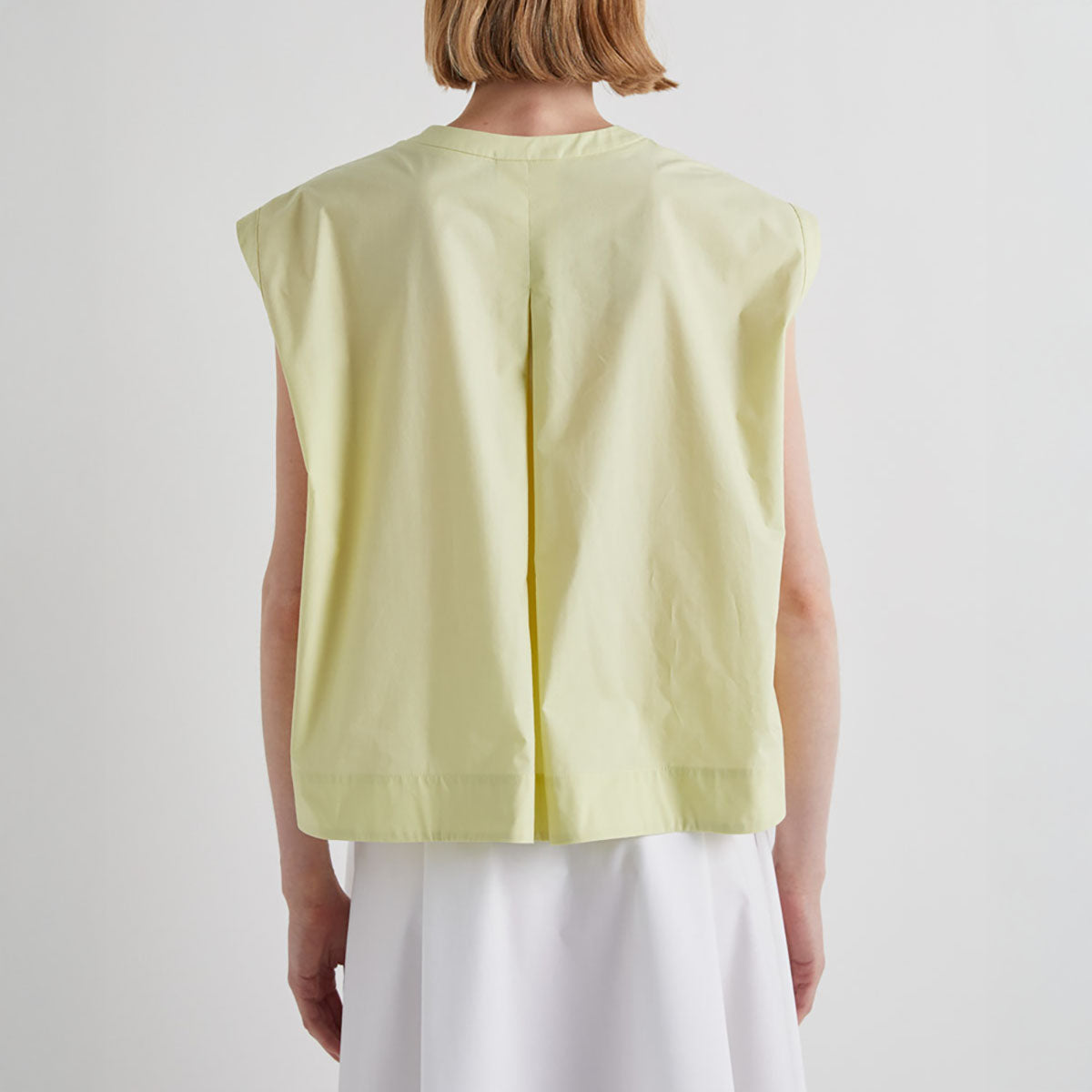 Elastic Hem Top in Sunny Lime