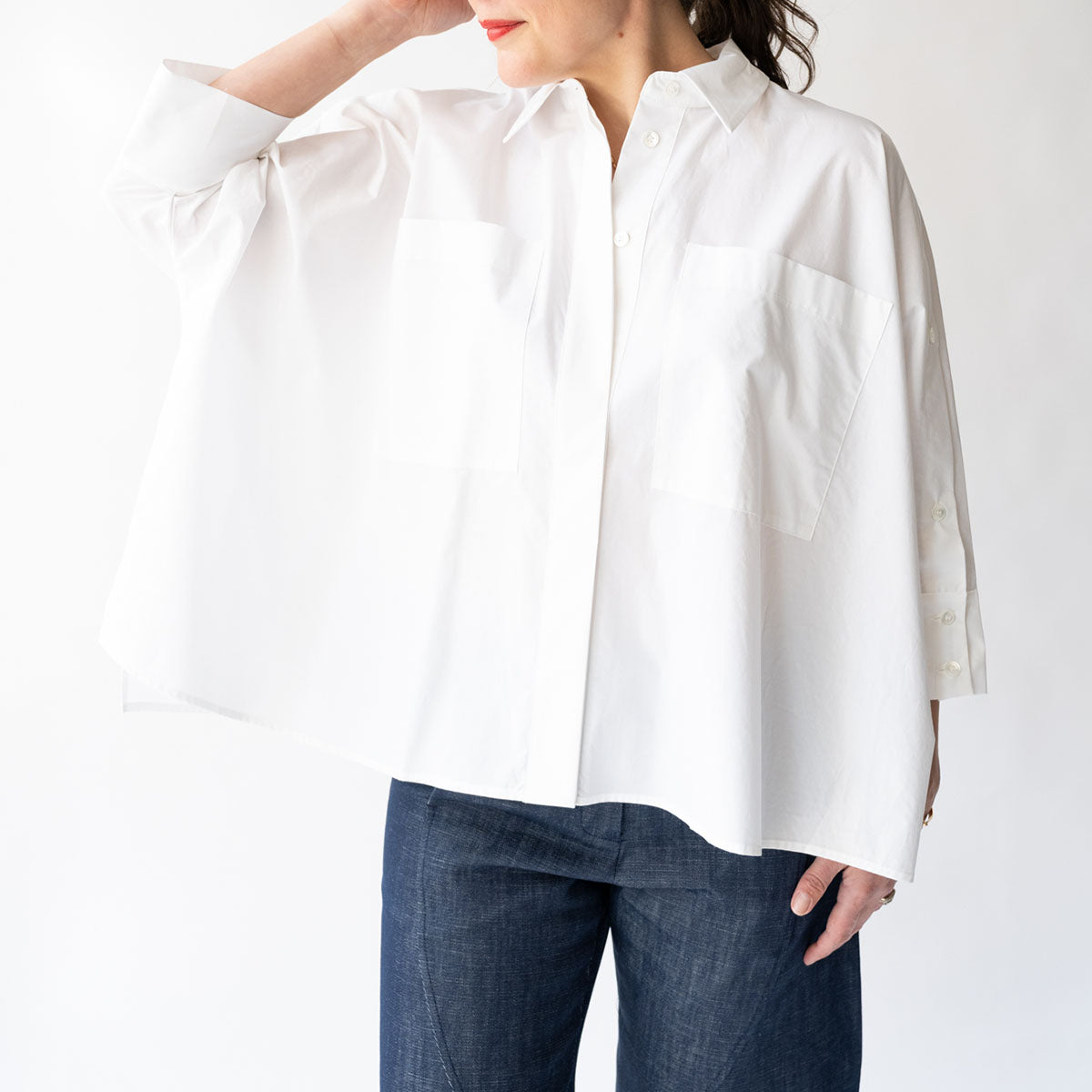 Boxy Blouse in Off White