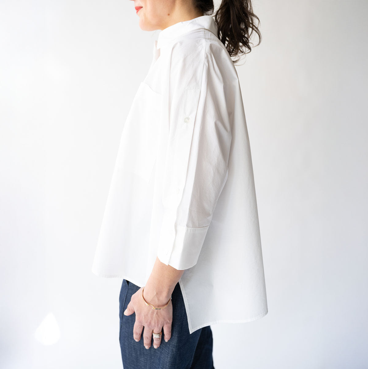Boxy Blouse in Off White
