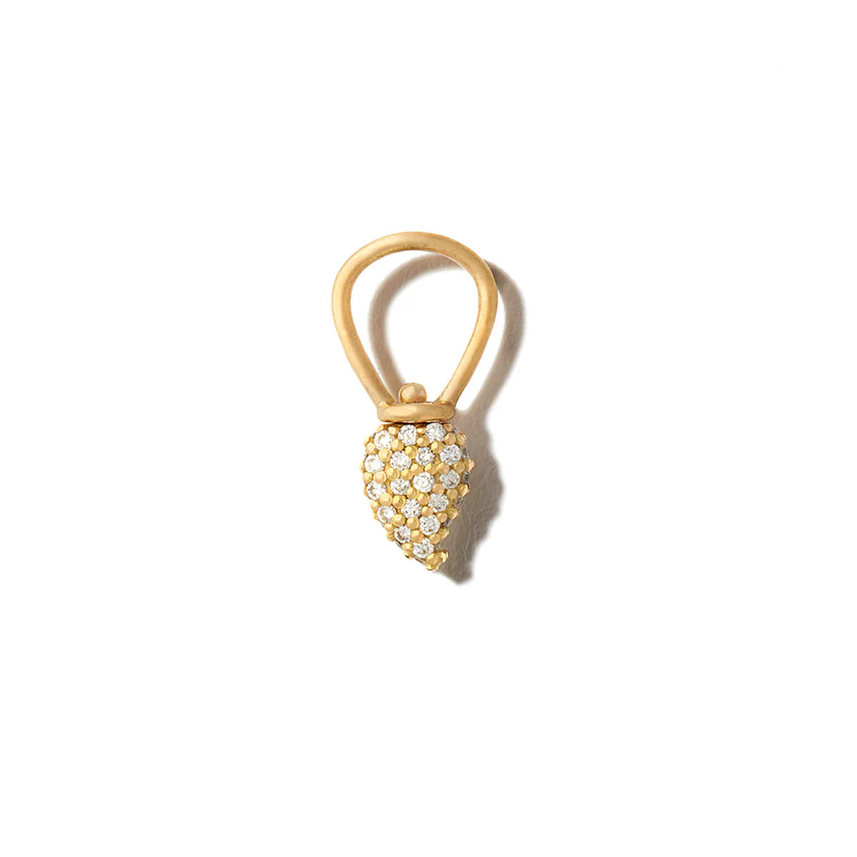 Allstone Itty Bitty Drop Charm In 18K Yellow Gold