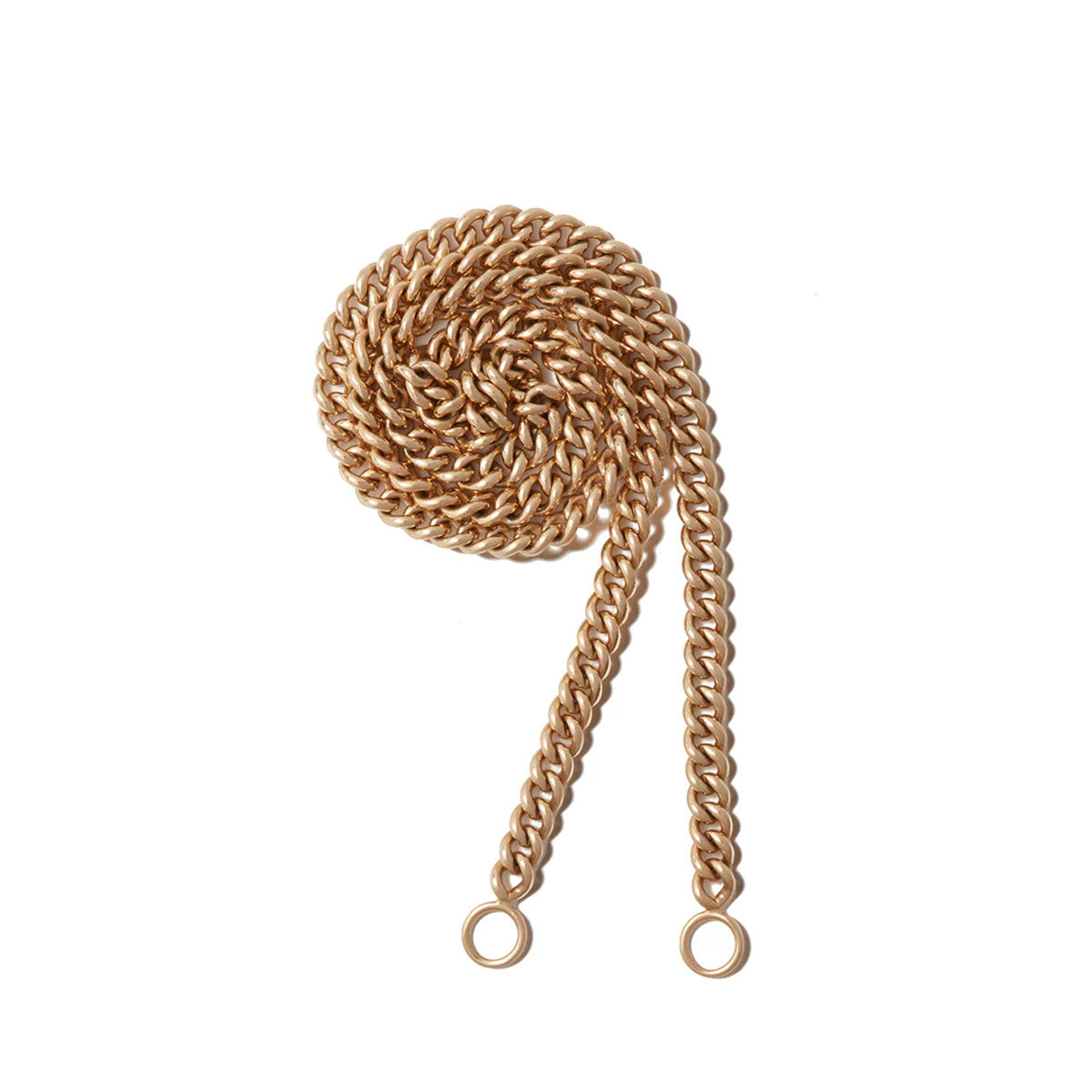 Heavy Curb Chain in Yellow Gold