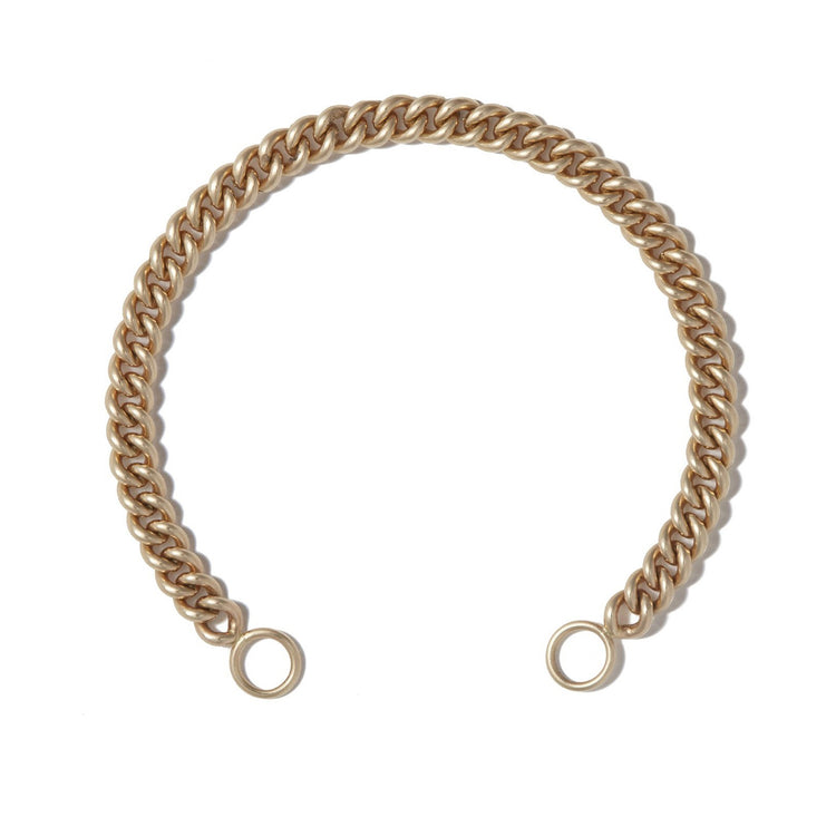 Heavy Curb Chain in Yellow Gold