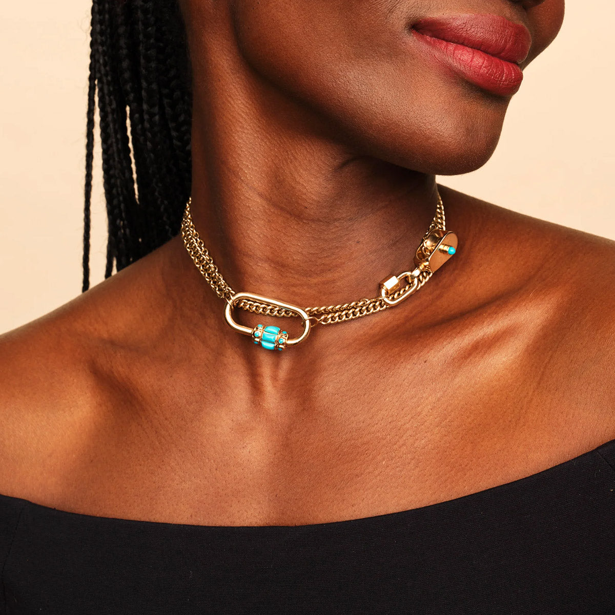 Hatshepshut Lock in Turquoise