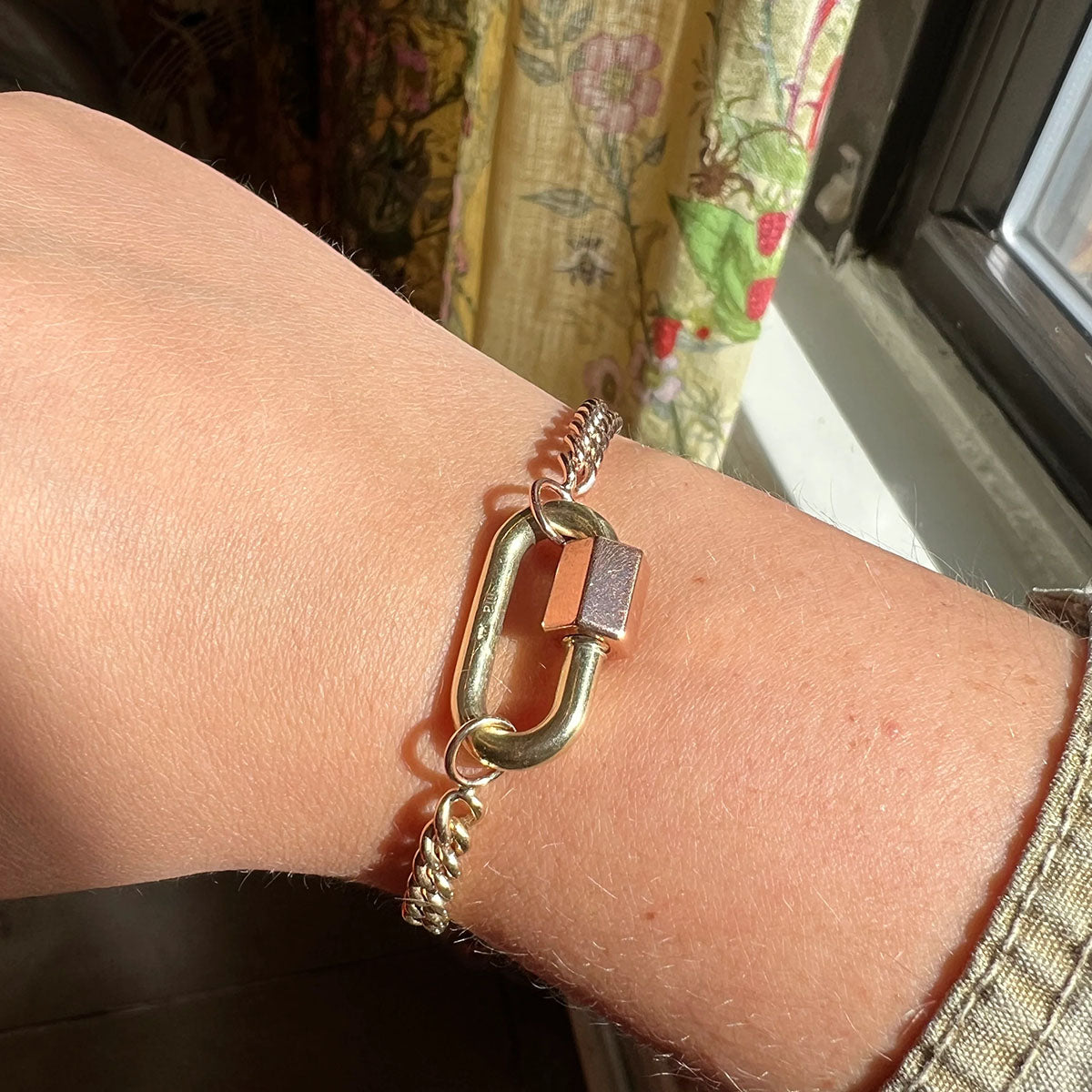 Heavy Curb Chain in Mixed Metal