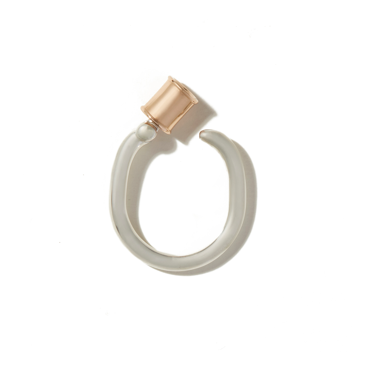 Trundle Lock Ring in Silver & Gold