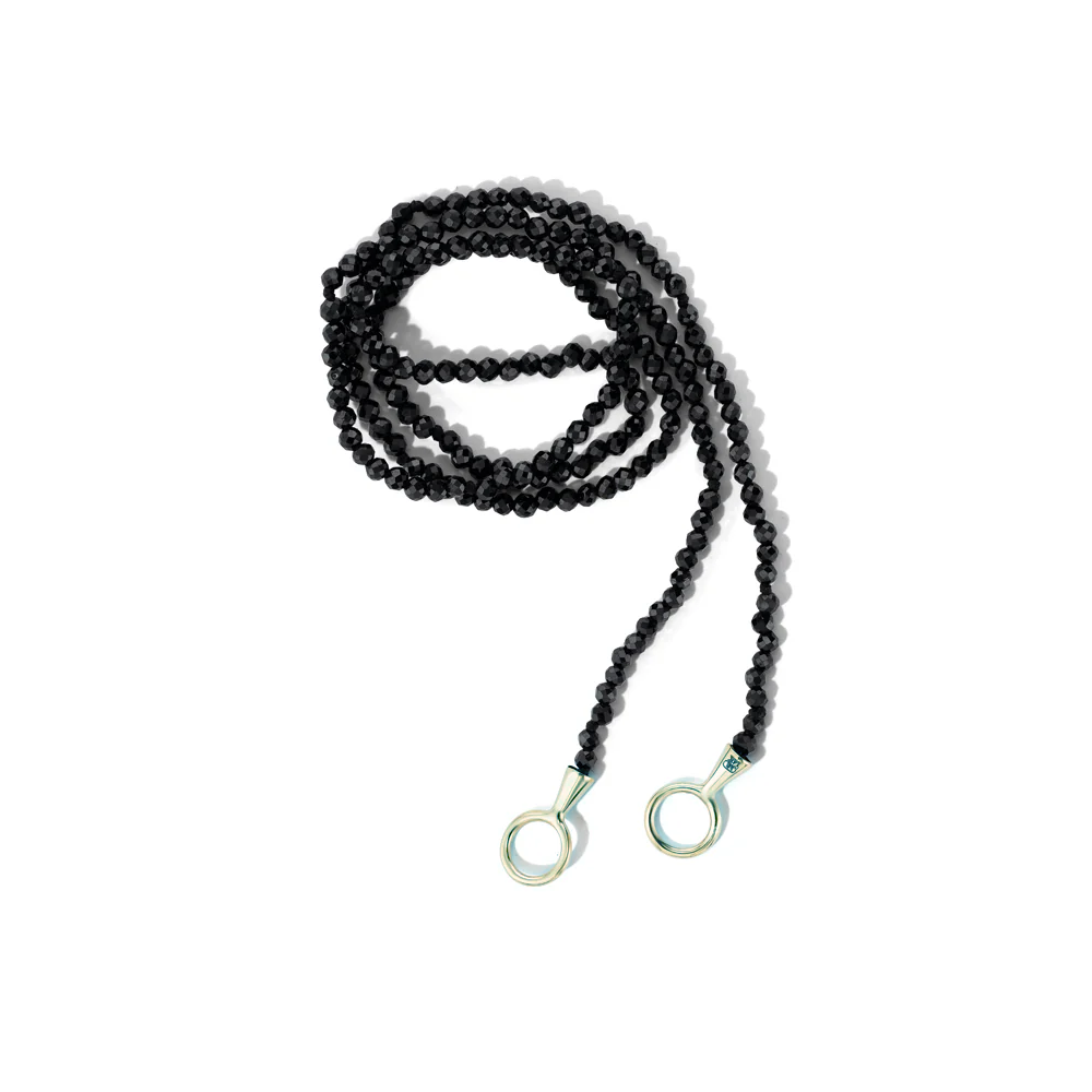 Itty Bitty Black Spinel Strand