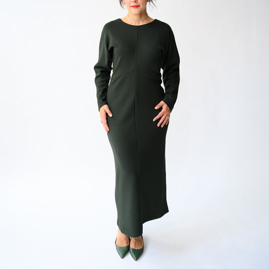 Midi Dress in Dark Forest