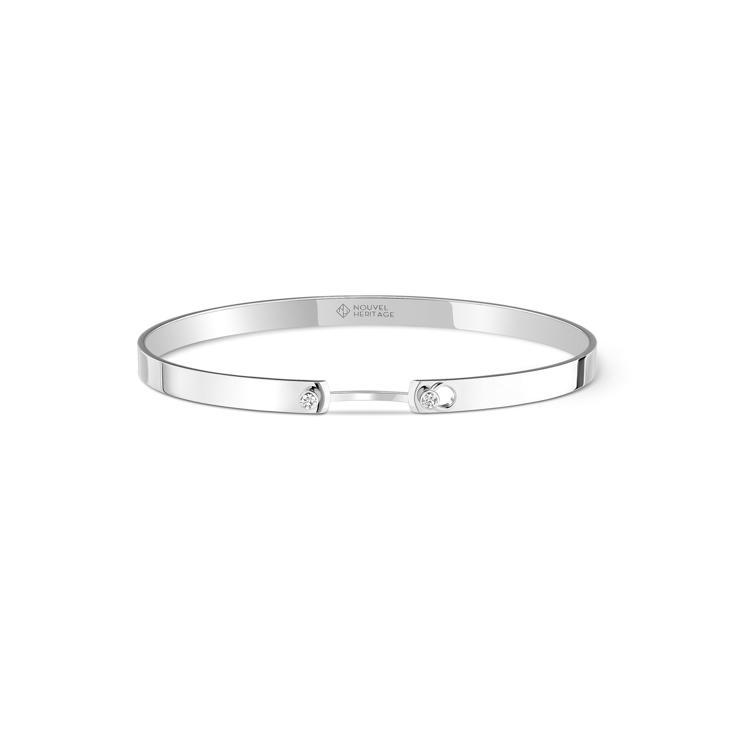 Monday Morning Bangle in White Gold