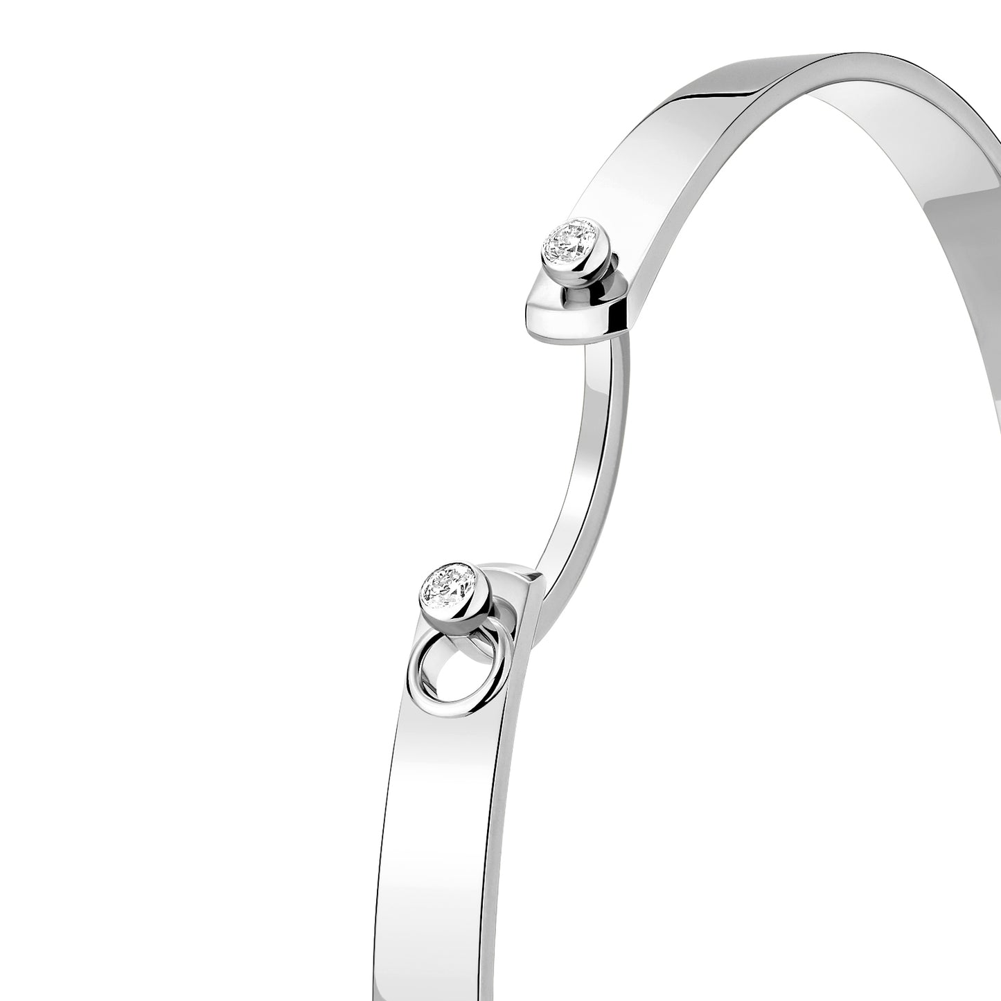 Monday Morning Bangle in White Gold