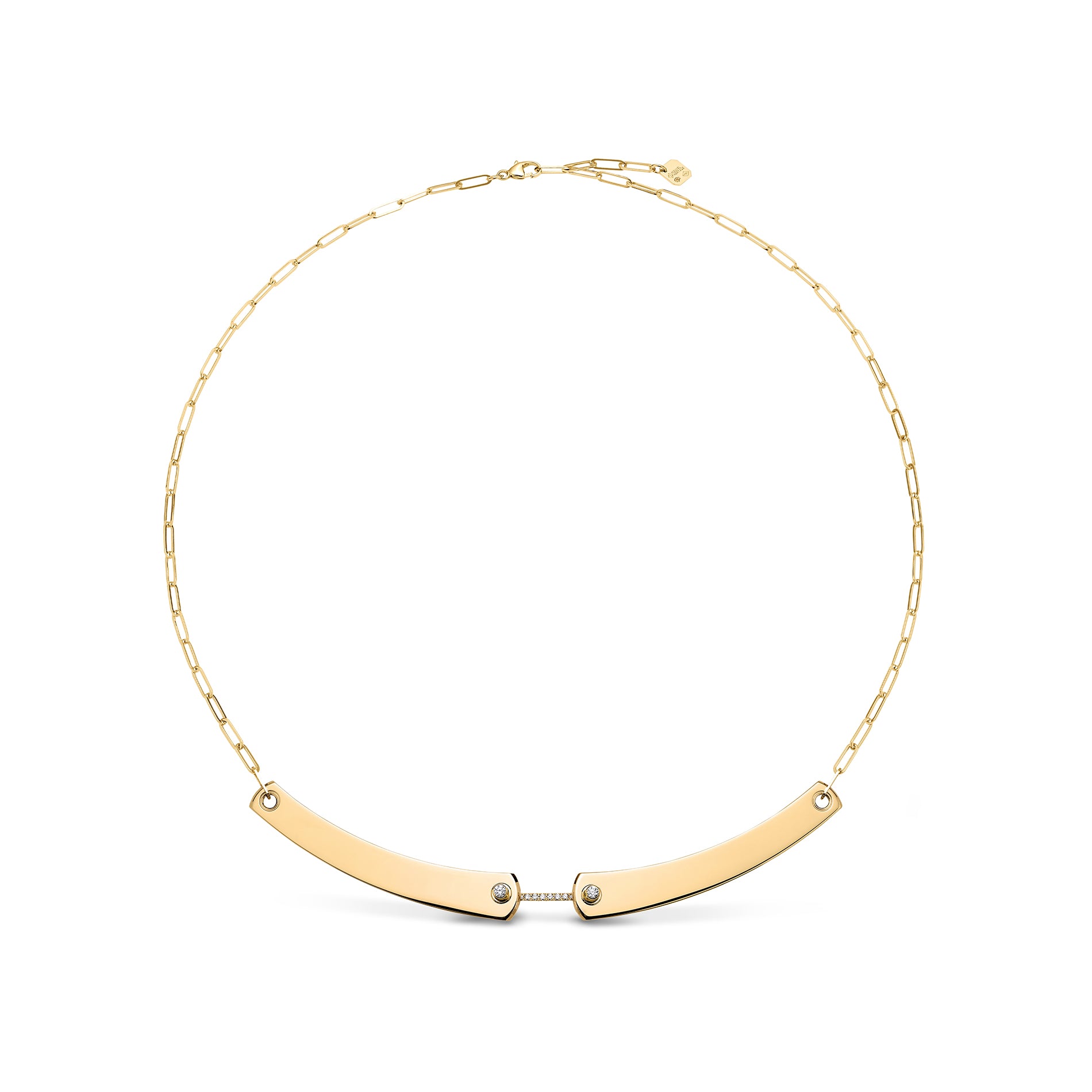 Business Meeting Necklace in Yellow Gold