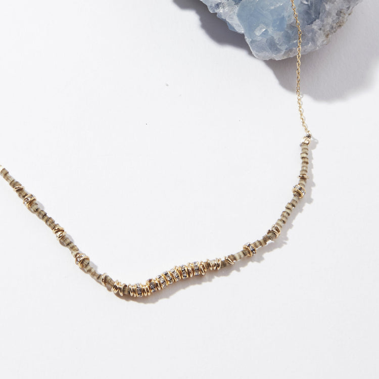 Plene Lune Half Bead Necklace