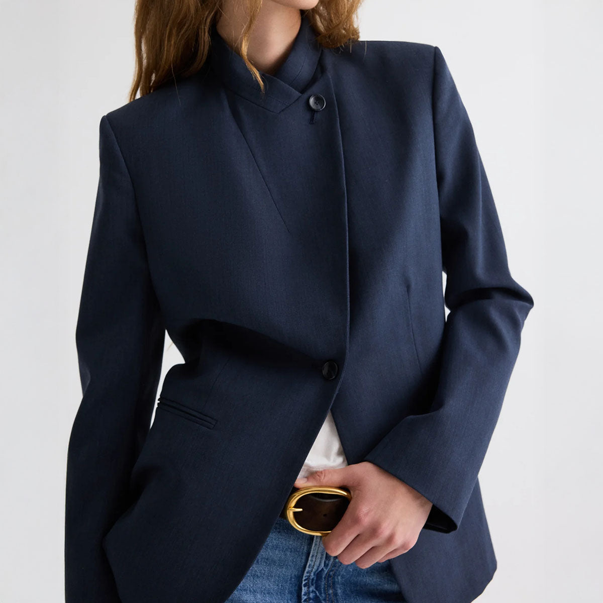 Buttoned Up Blazer in Insignia Blue