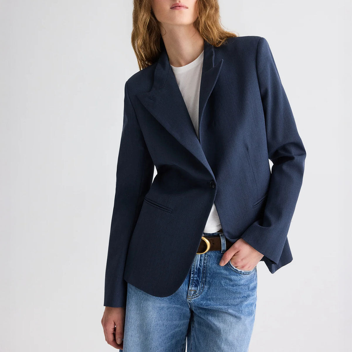 Buttoned Up Blazer in Insignia Blue
