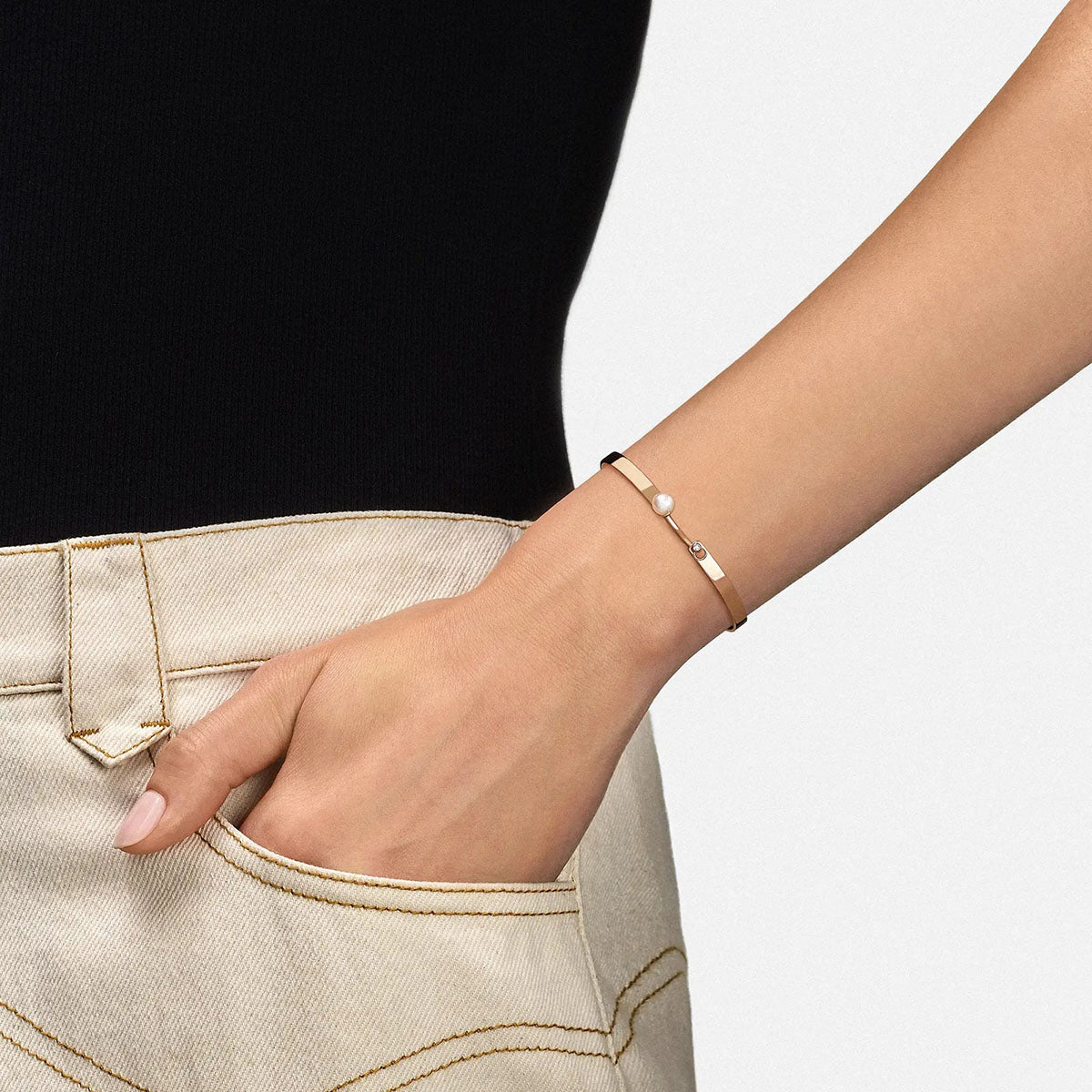 Lunch with Mom Bangle in Rose Gold