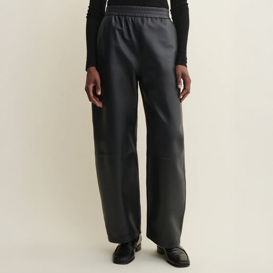 Noa Leather Pant in Night