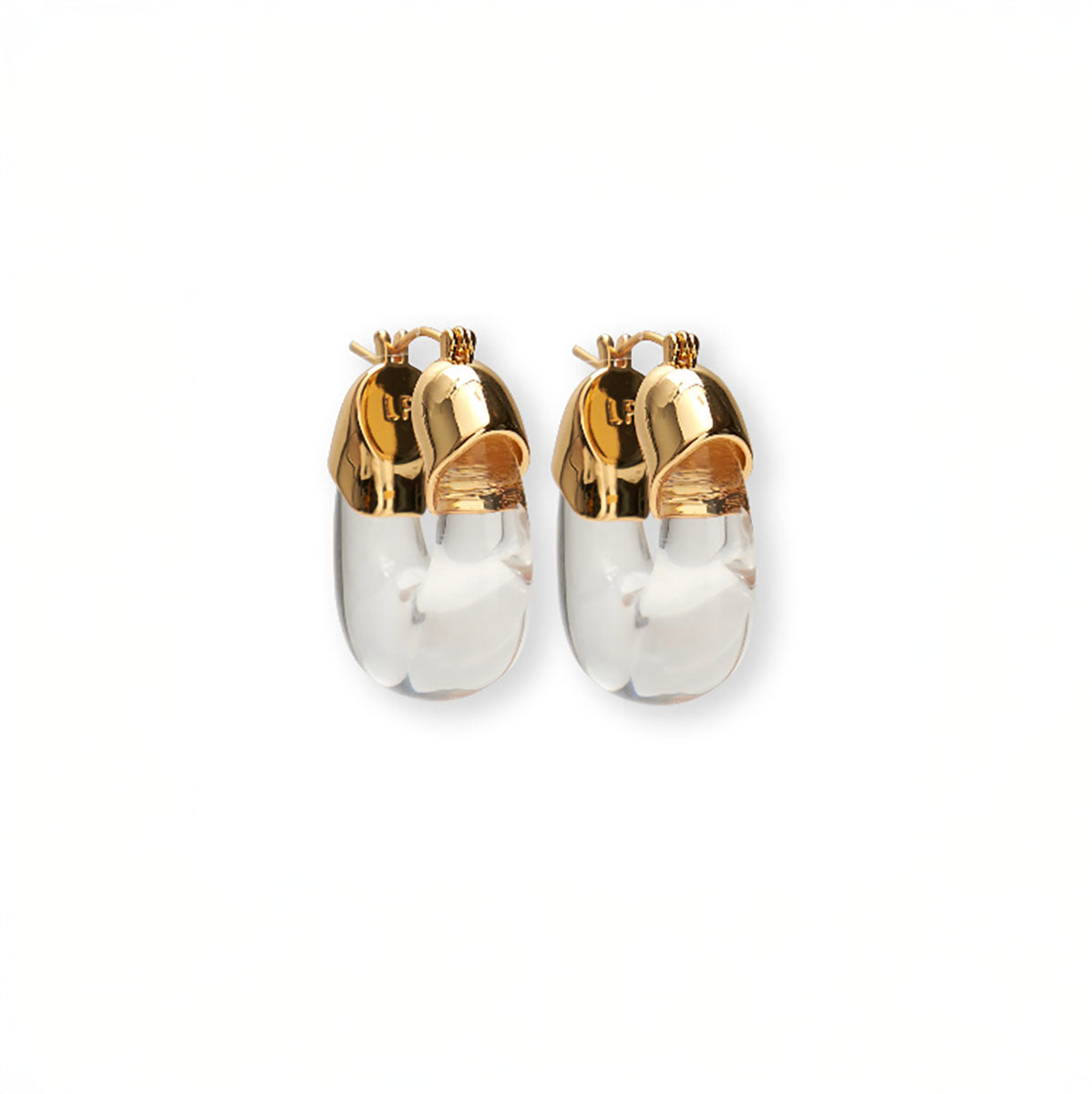 Mini Organic Hoops in Clear