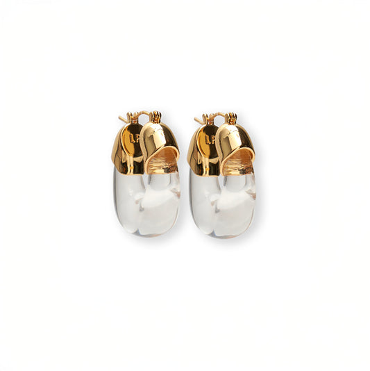 Mini Organic Hoops in Clear