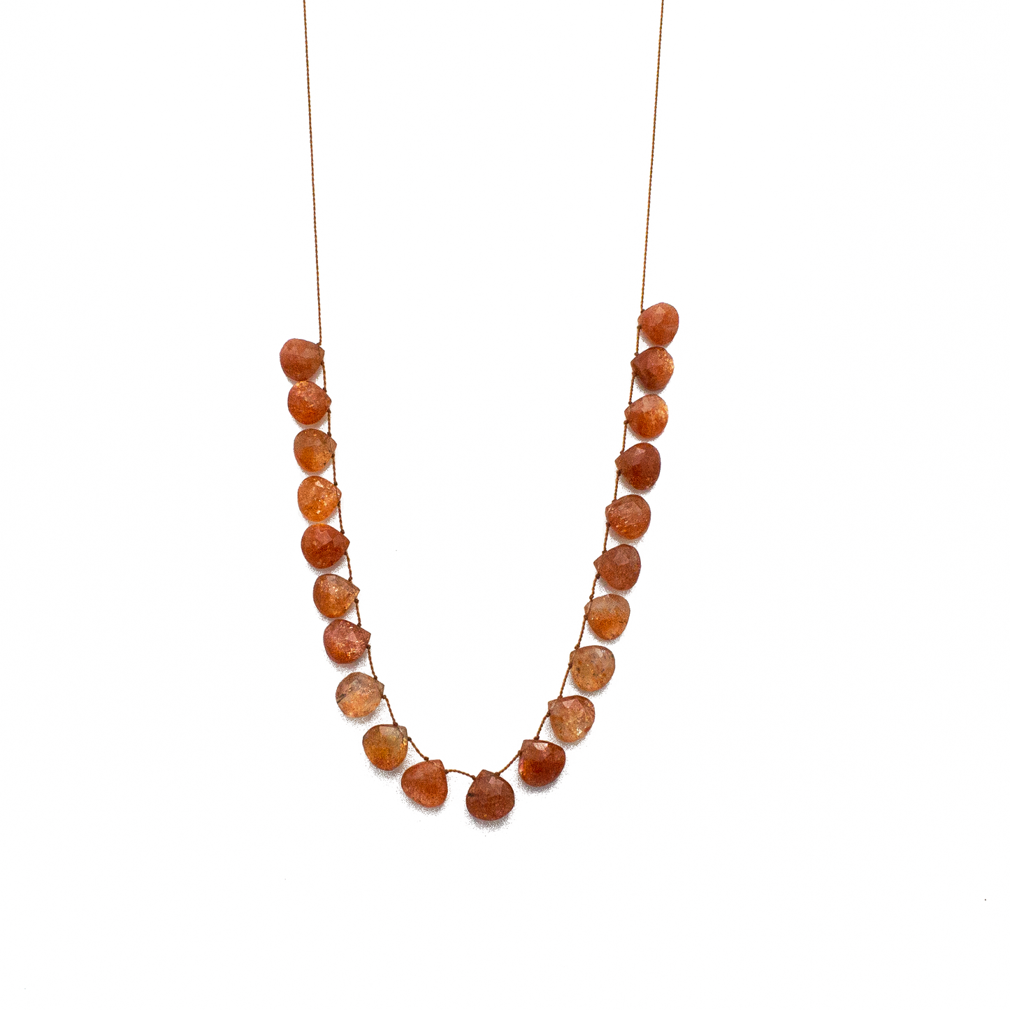 Sunstone Petal Necklace