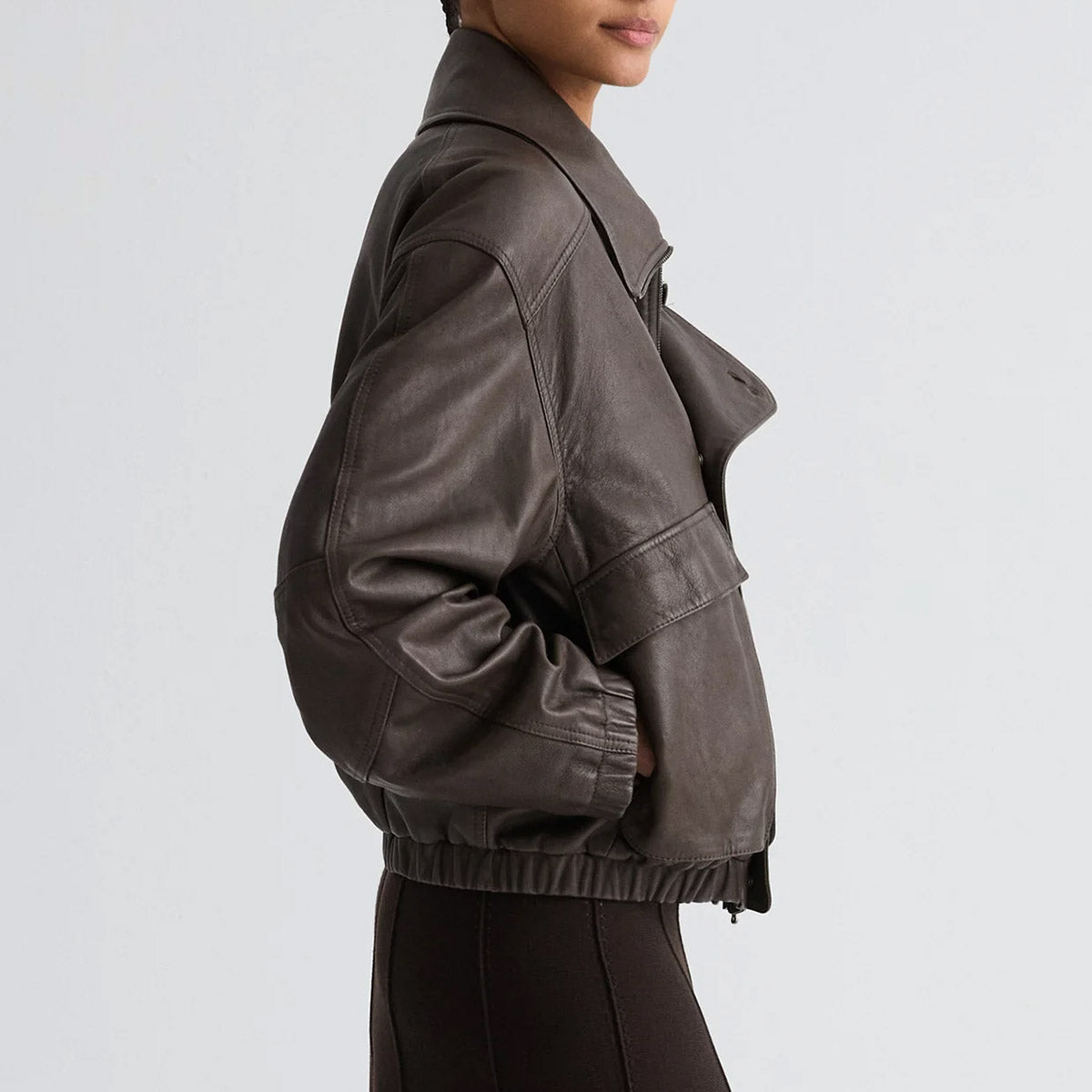 Hunter Leather Jacket in Delicioso