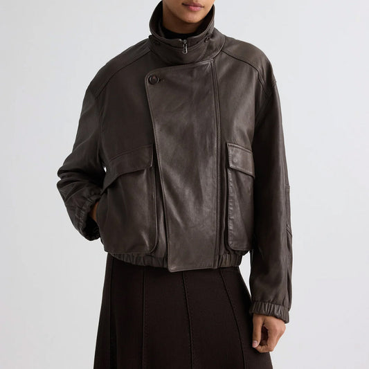 Hunter Leather Jacket in Delicioso