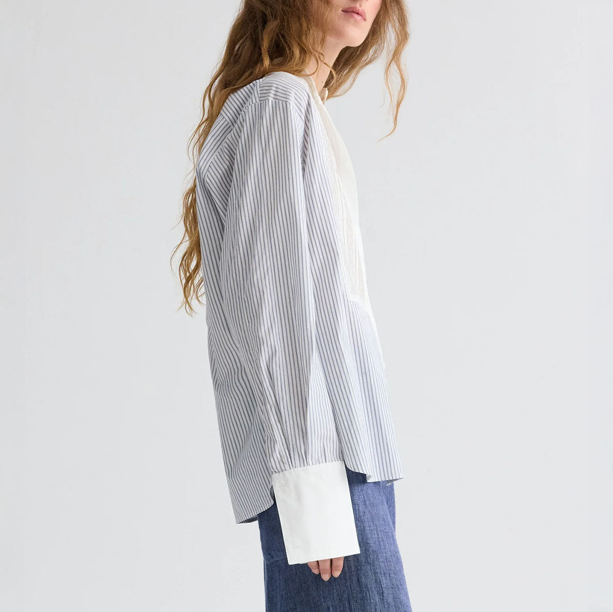 The Night Before Blouse in White and Midnight