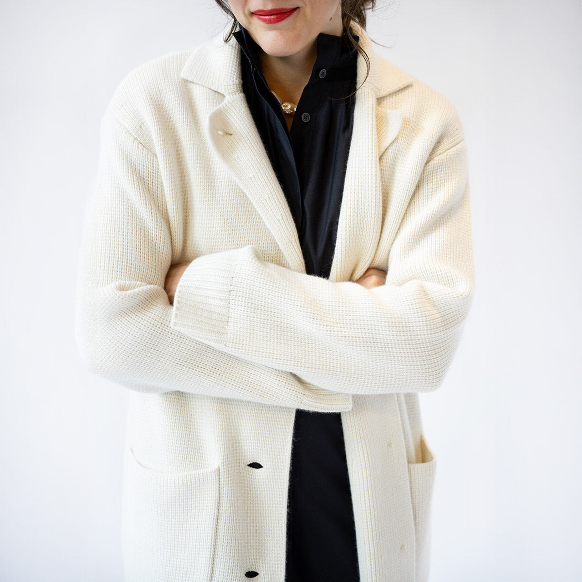 Sunday Morning Cardigan Coat in Ivory