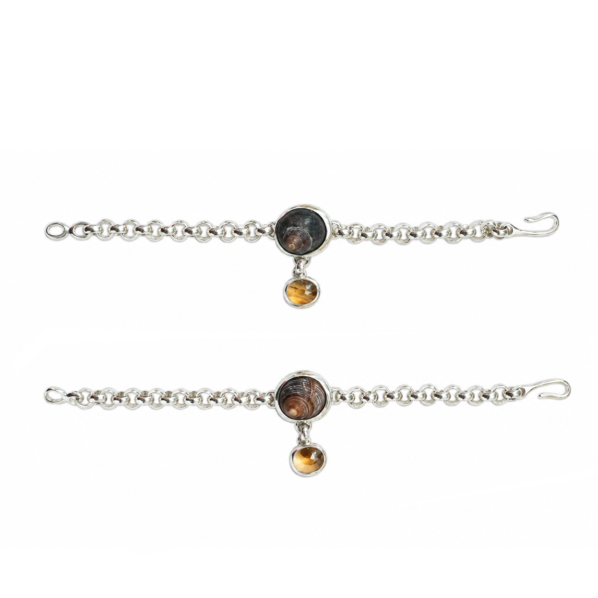 Oliver Bracelet in Sterling Silver and Shell
