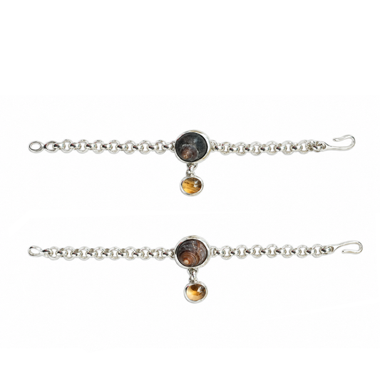 Oliver Bracelet in Sterling Silver and Shell