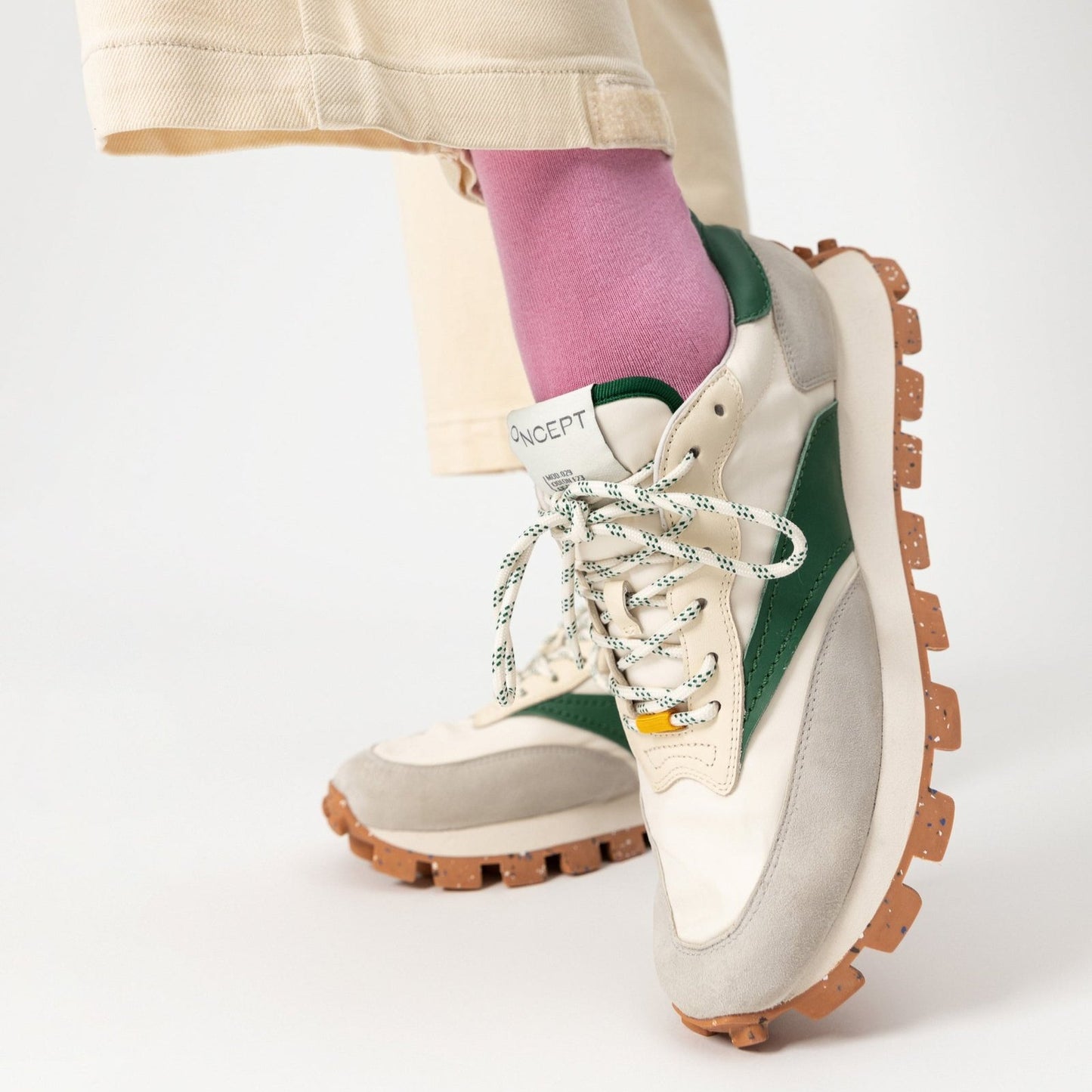 Osaka Lug Sole Sneaker in Green