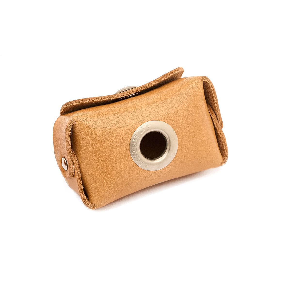 Pet Bag Dispenser in Natural Leather