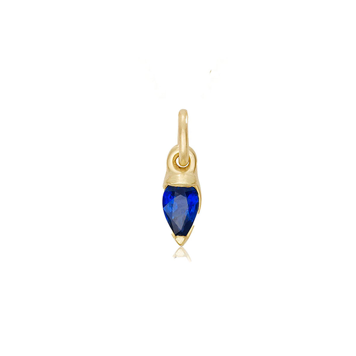 Anthara Pendant in 10K Yellow Gold with Blue Sapphire