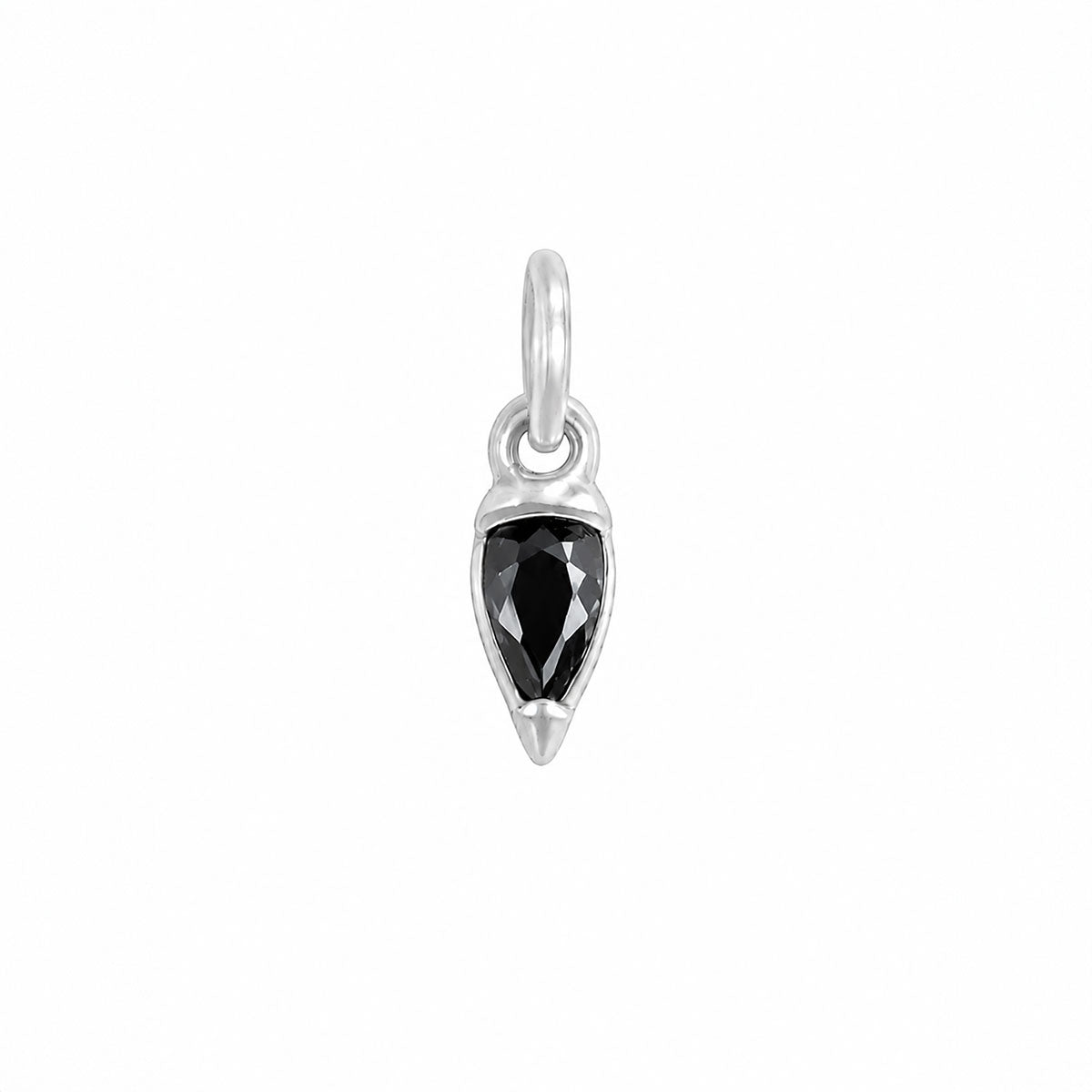 Anthara Pendant in Sterling Silver and Black Diamond