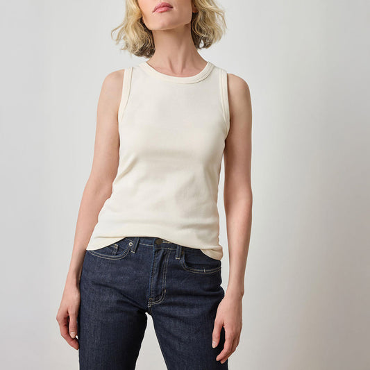 Jewel Neck Tank in Rope