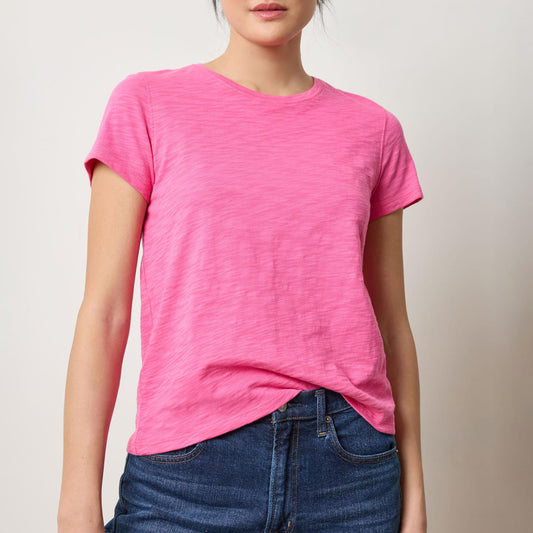 Short Sleeve Crew Tee in Rosebud