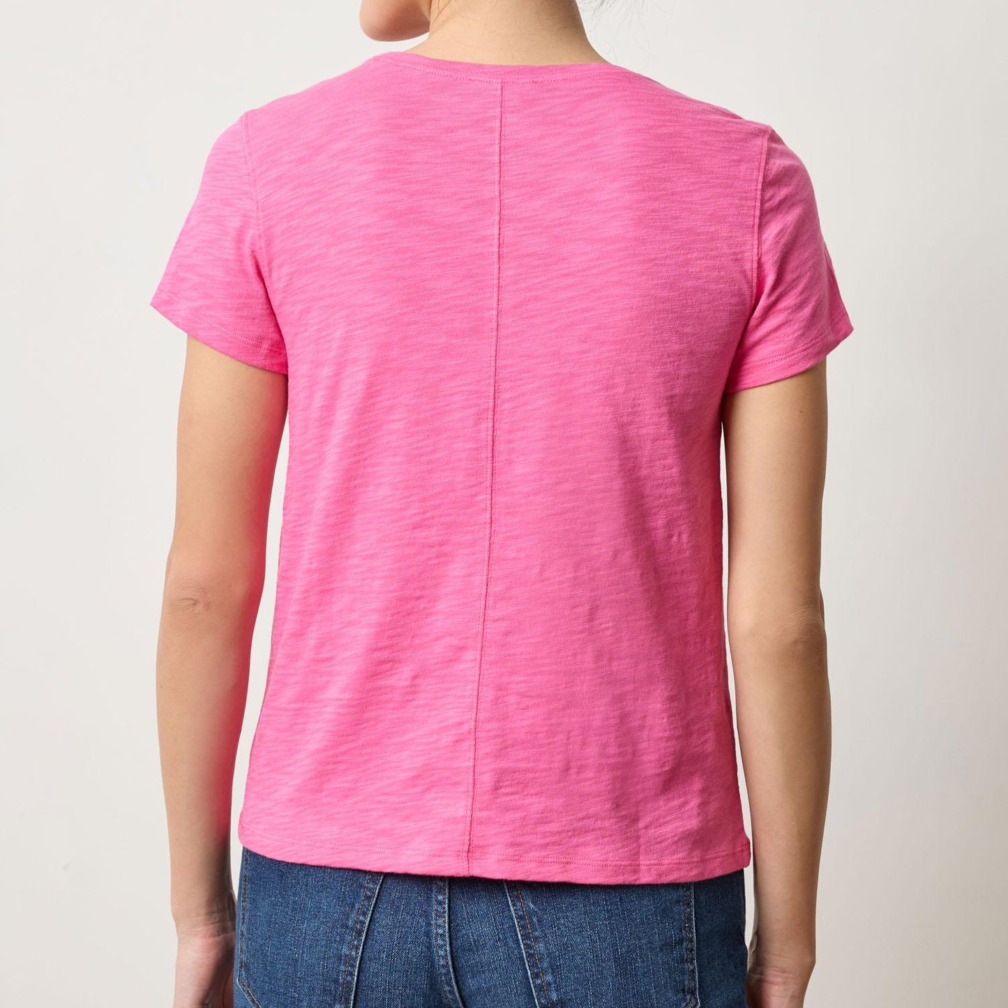 Short Sleeve Crew Tee in Rosebud