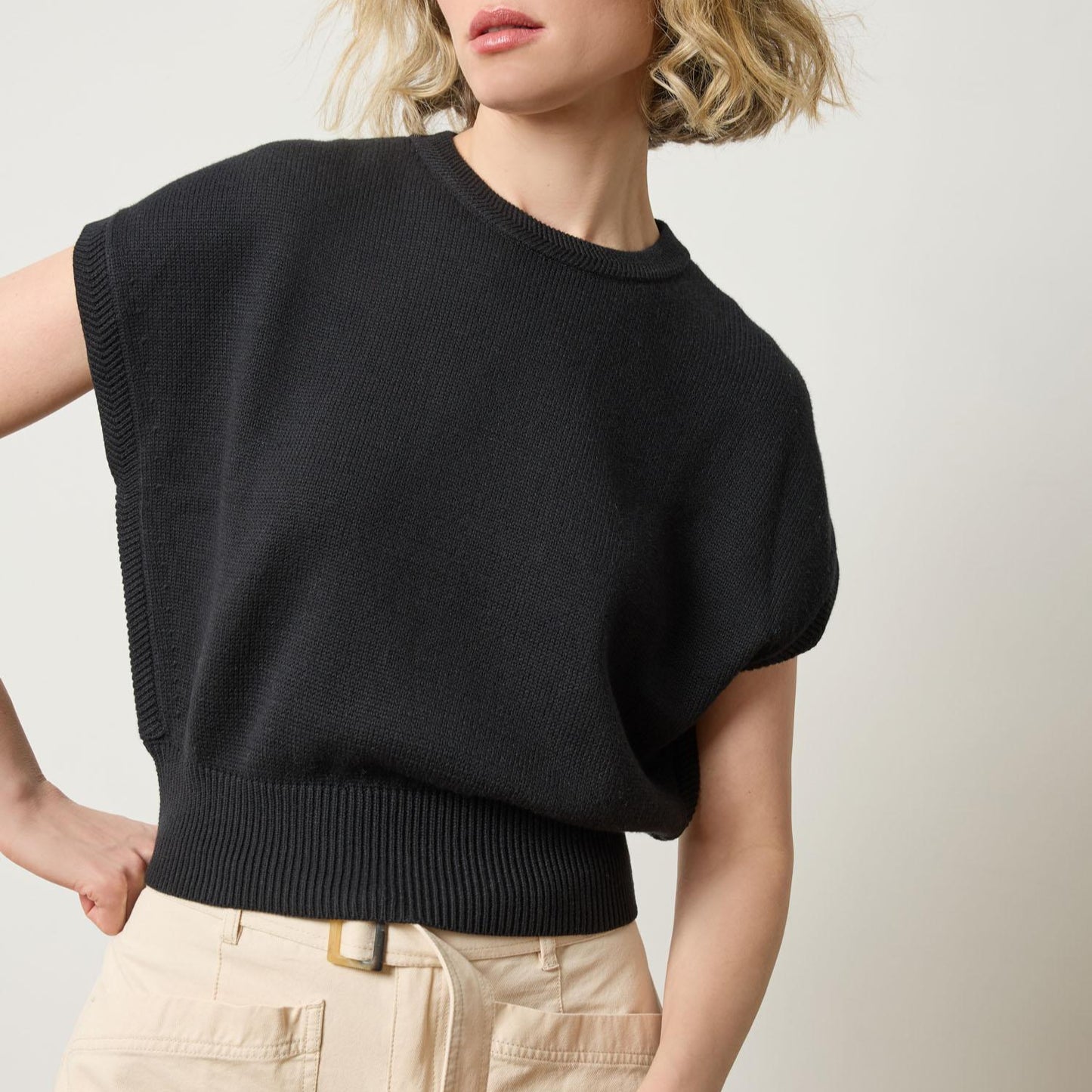 Wedge Sweater in Black