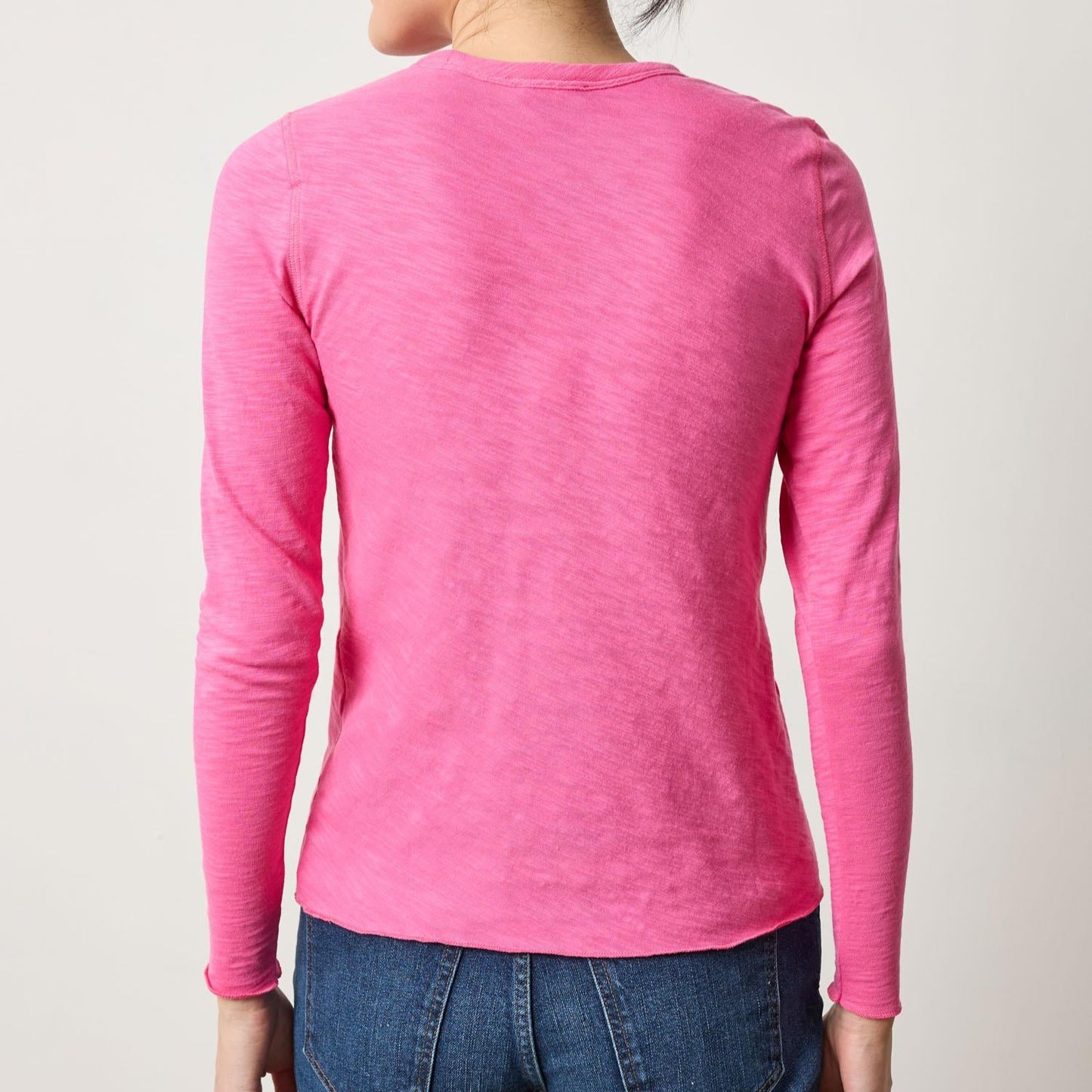 Bias Long Sleeve Tee in in Rosebud