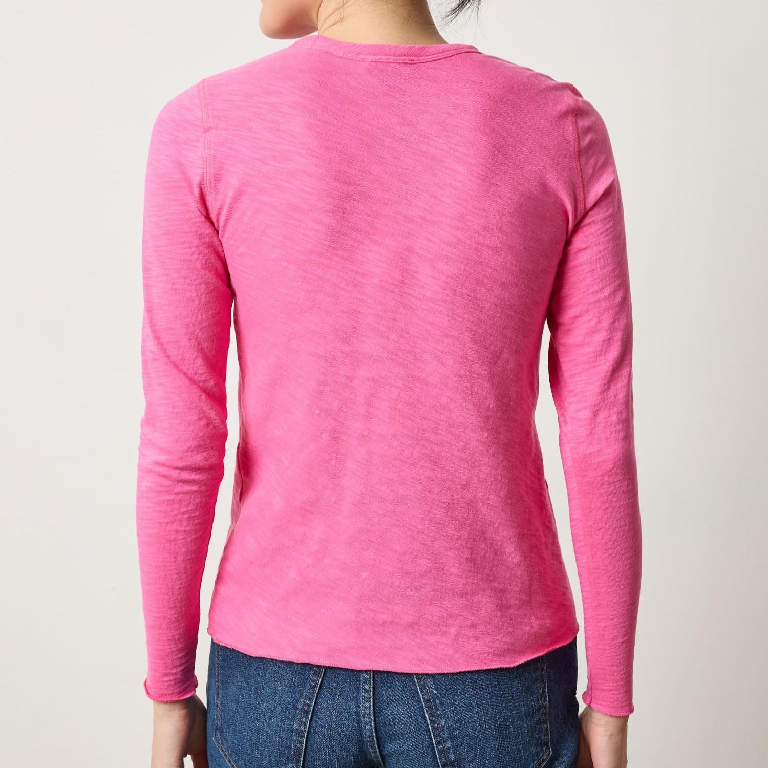 Bias Long Sleeve Tee in in Rosebud