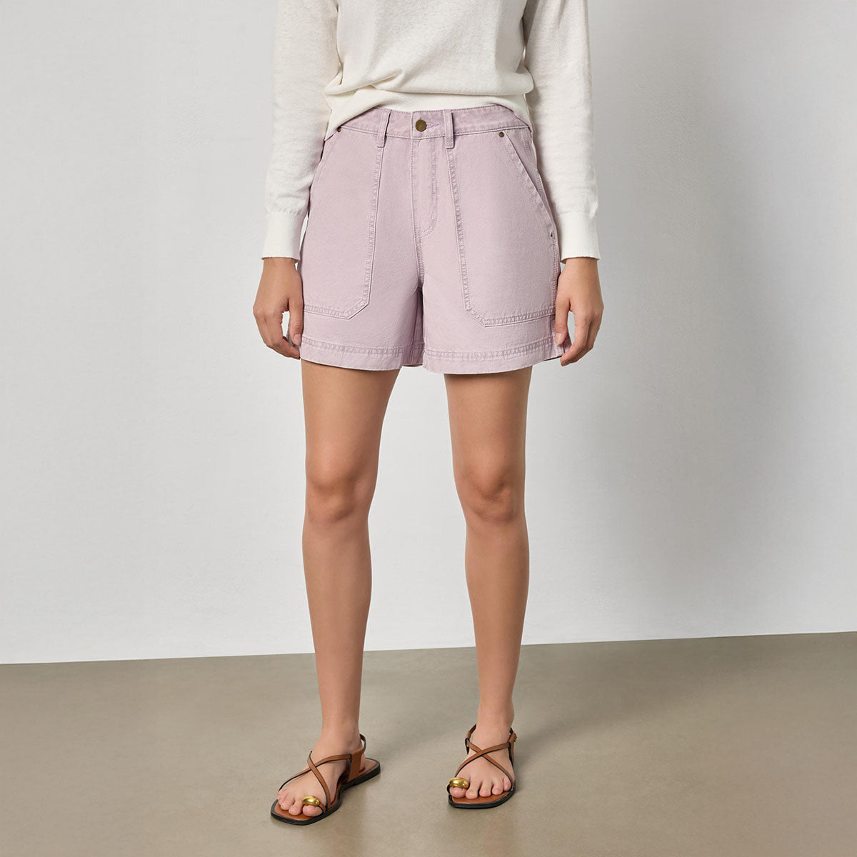 Twill Short in Thistle