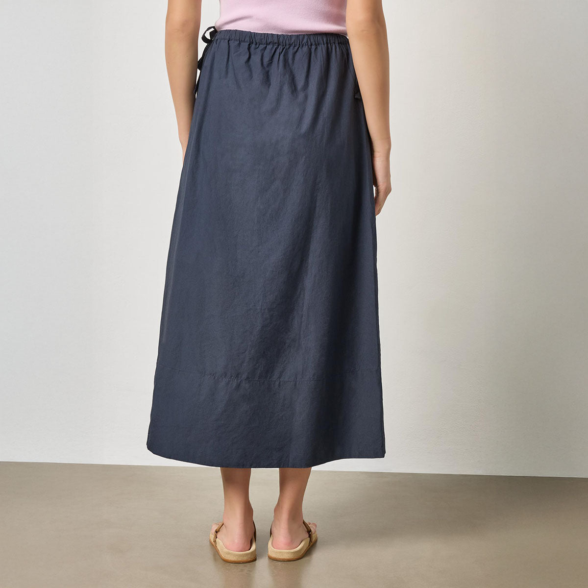 A-Line Maxi Skirt in Navy