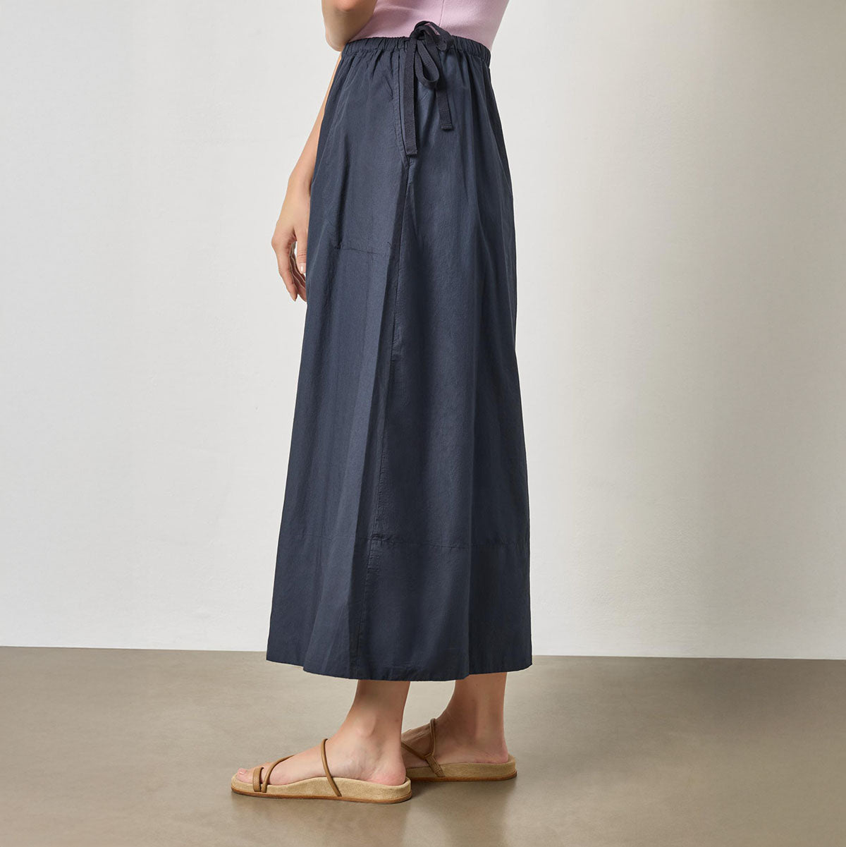 A-Line Maxi Skirt in Navy