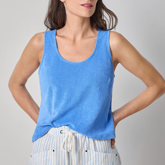 Terry Tank in Ultramarine