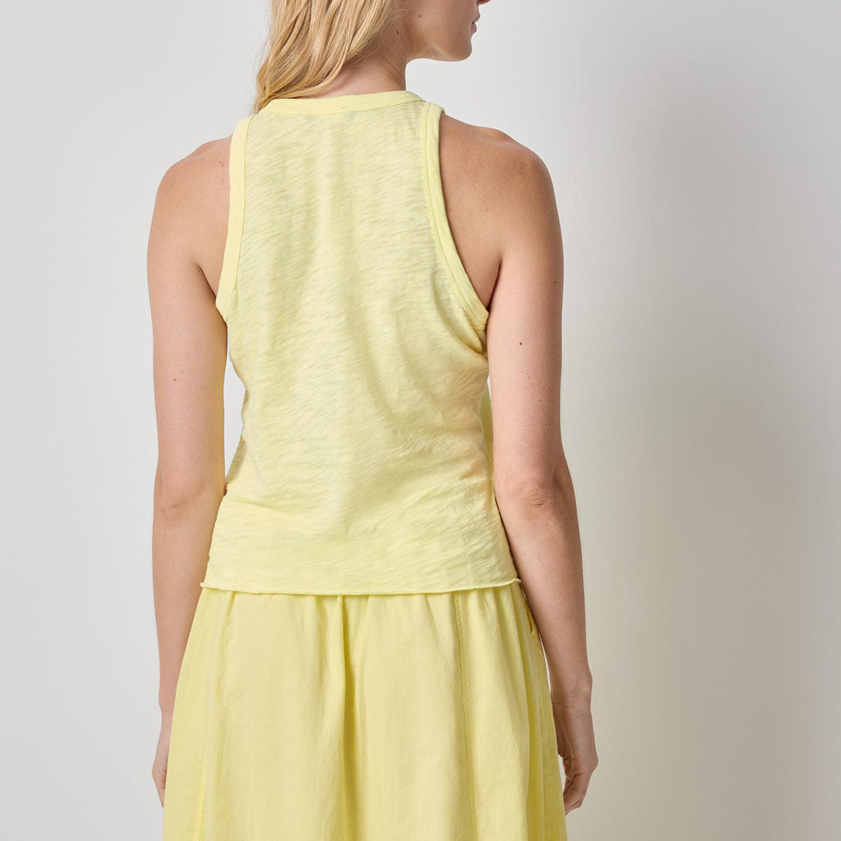 Wide Binding Tank in Buttercup