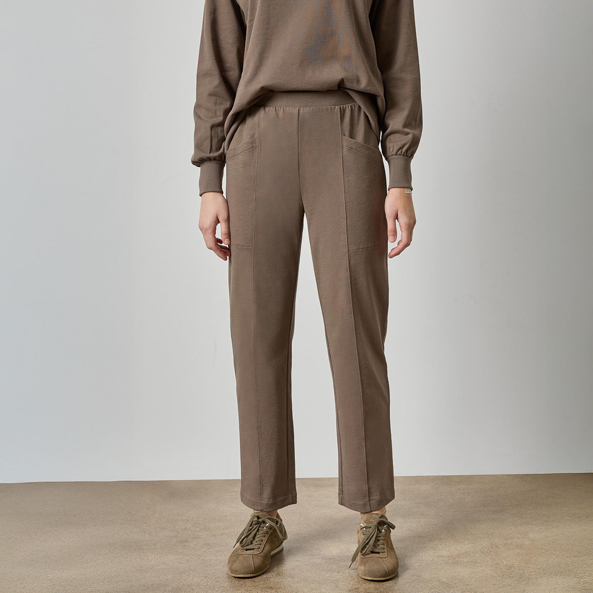 Front Seam Pant in Shiitake