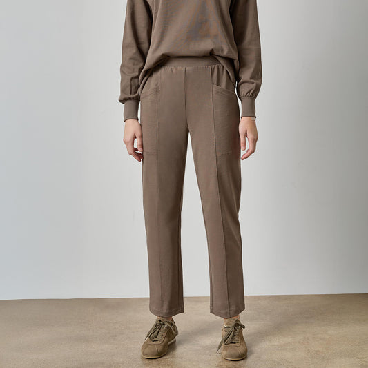 Front Seam Pant in Shiitake