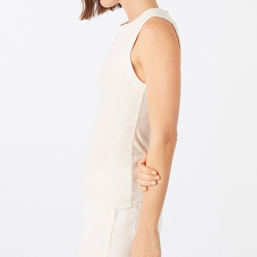Penny Muscle Tee in Eggshell