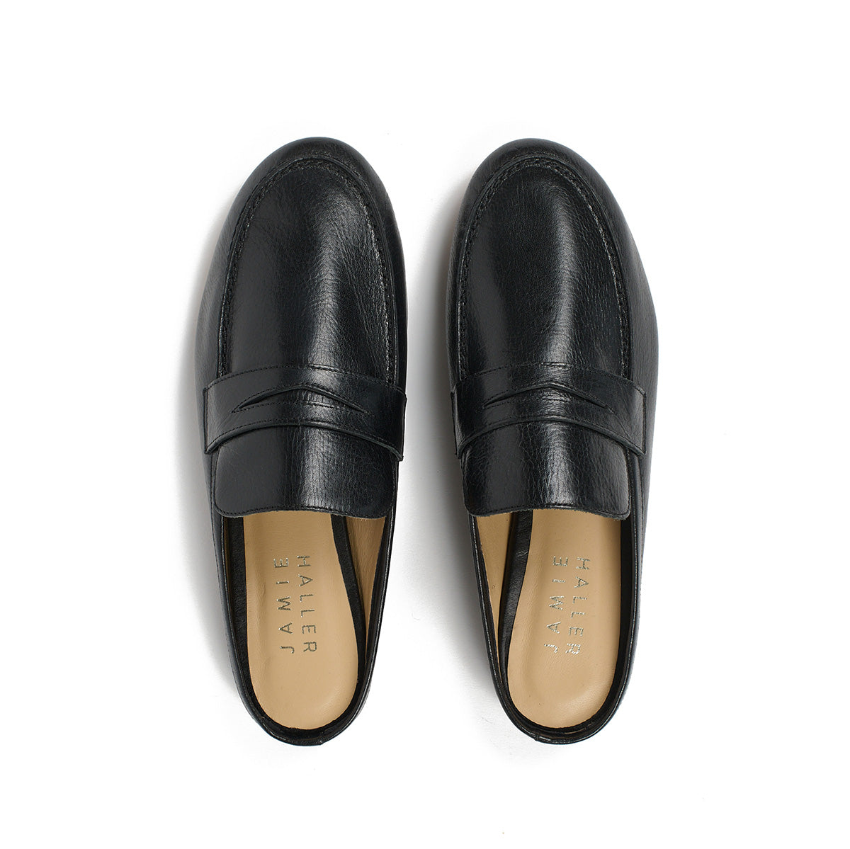 Penny Loafer Mule in Black