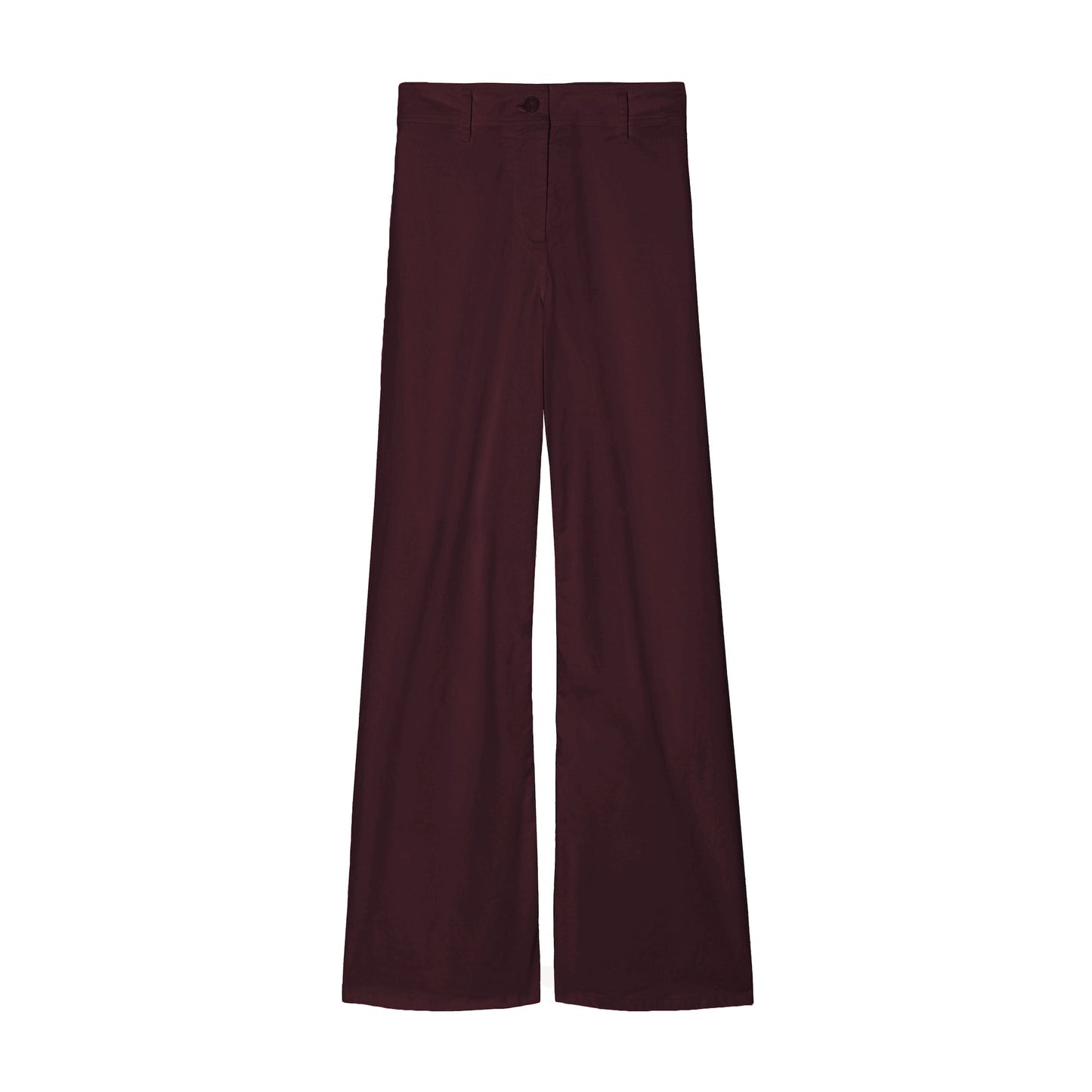 Megan Twill Pant in Oxblood