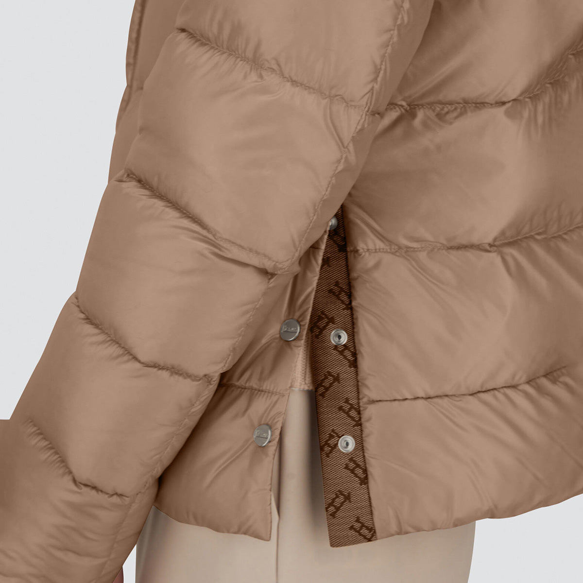 Nylon Jacket in Taupe