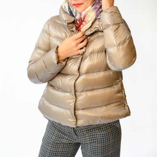 Nylon Jacket in Taupe